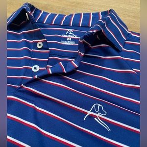 Rhoback “Old Glory” short sleeve American flag polo, Medium, excellent condition